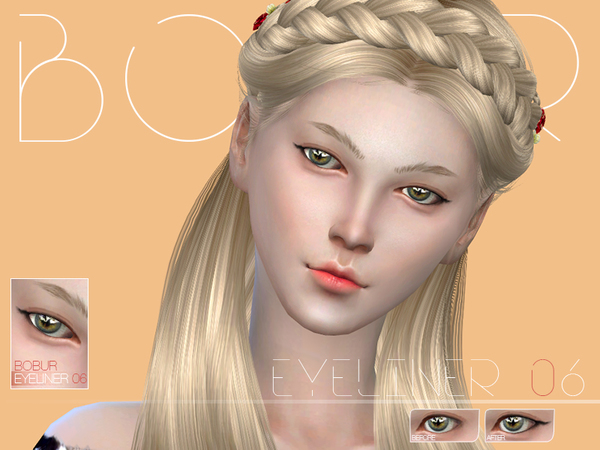 Sims 4 — Bobur Eyeliner 06 by Bobur2 — eyeliner 2 colors for you enjoy )))