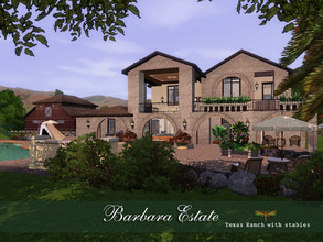 Sims 3 — Barbara Estate by fredbrenny — Some years ago I built a ranch for Barbara. My Sim sister and dear friend from