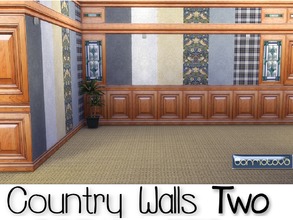 Sims 4 — Country Walls Two by abormotova2 — Country Walls Two, in which there are 15 new walls. The walls can be mixed