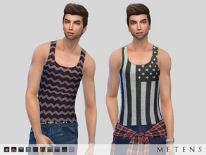Sims 4 — Flash Tank by Metens — Scoop neck | Stretch slim fitted fit- cut closely to the body New item | 10 variations I