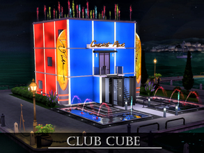 Sims 4 — Club CUBE  by Ailstreena — Nightclub CUBE (Rubik's cube) for your sims to have fun, dance and enjoy free time. I