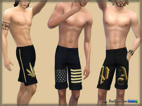 Sims 4 — Shorts Palm Angels 2 by bukovka — Shorts are designed for men of all ages. Installed autonomously, three