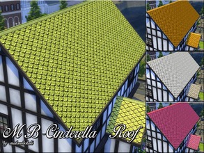 Sims 4 — MB-Cinderella_Roof by matomibotaki — MB-Cinderella_Roof, lovely shringle roof with decorative and charming