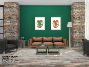 Sims 4 — Scandium Livingroom by wondymoon — - Scandium Livingroom - Wondymoon|TSR - Creations'2016 - Set Contains -Sofa