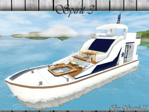 Sims 3 — Spirit III   by srgmls23 — Another beautiful luxury yacht for your sims ... This lovely boat has available: the