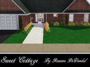 Sims 3 — Sweet Cottage, 3bed 2bath by Rowena DeVandal — This sweet little cottage is perfect for a family just starting