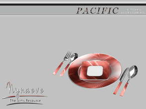 Sims 4 — Pacific Heights Tableware by NynaeveDesign — Pacific Heights Kitchen Accessories - Tableware Located in: Decor -