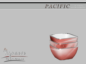 Sims 4 — Pacific Heights Cereal Bowl by NynaeveDesign — Pacific Heights Kitchen Accessories - Cereal Bowl Located in: