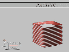 Sims 4 — Pacific Heights Plates by NynaeveDesign — Pacific Heights Kitchen Accessories - Plates Located in: Decor -