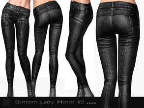 Sims 3 — Bottom Lady Motor #2 by Shushilda2 — Leather bottom for a real biker - 1 recolourable channels