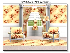 Sims 3 — Powder and Paint_marcorse by marcorse — Themed pattern: lipstick and face powder for your girly Sim