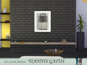 Sims 4 — the Greek Painter Gaitis 3 by evi — Part of a set of 5 paintings by the Greek painter Gaitis, famous for his