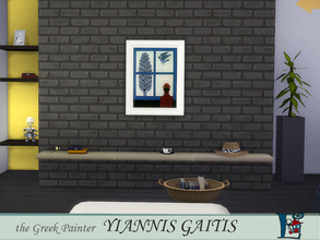 Sims 4 — the Greek Painter Gaitis 4 by evi — Part of a set of 5 paintings by the Greek painter Gaitis, famous for his