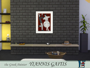 Sims 4 — the Greek Painter Gaitis 5 by evi — Part of a set of 5 paintings by the Greek painter Gaitis, famous for his