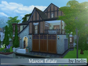 Sims 4 — Marcin Estate by Ineliz — This grand and noble estate is one of the most respectable houses in the town, where
