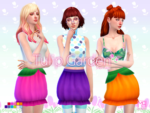 Sims 4 — manueaPinny - Tulip garden set by nueajaa — Teen to elder 12 colors