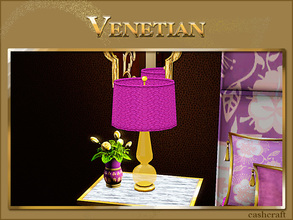 Sims 3 — Venetian Glass Table Lamp by Cashcraft — An elegant handblown glass table lamp for your home. Created by