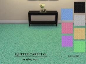 Sims 4 — Glitter Carpet 01 by sharon337 — Glitter Carpet in 8 colors, created for Sims 4, by Sharon337. Thumbnail
