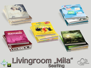 Sims 4 — Mila Living Books by BuffSumm — Part of the *Livingroom Mila*
