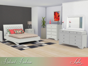 Sims 4 — Belcourt Bedroom  by Lulu265 — Update your bedroom with the Belcourt collection. The focal point of this bedroom