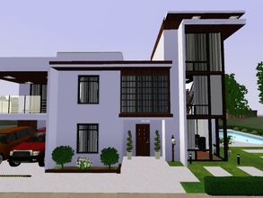 Sims 3 — Medium Modern House  by KaMiojo_ — This house has was built in a modern style; it has 3 floors, 4 spacious