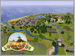 Sims 3 — Martoele Lowlands  by martoele — Complete and populated world, ready to be played with. The Lowlands refers to