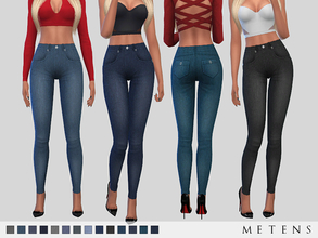 Sims 4 — Benzo Jeans by Metens — Skinny | high-waisted New item | 14 variations I hope you like it! :)