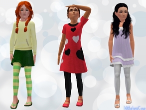 Sims 3 — Child's Leggings by KittyluvzCow2 — I couldn't find any child's leggings as an accessory instead of pants, so I