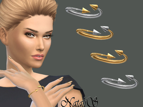 Sims 4 — NataliS_Winding Arrow Cuff by Natalis —  Modern winding arrow cuff. FT-FA-YA 4 colors