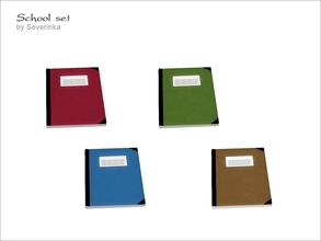 Sims 4 — [School set] -  Class Journal by Severinka_ — Class Journal From the set of 'School set' 4 colors
