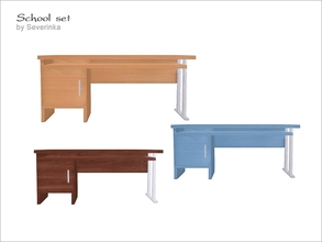 Sims 4 — [School set] - Desk by Severinka_ — Desk for school From the set of 'School set' 3 colors