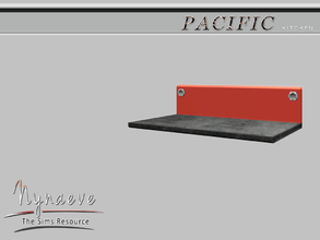Sims 3 — Pacific Heights Kitchen Shelf by NynaeveDesign — Pacific Heights Kitchen - Kitchen Shelf Located in: Surfaces -