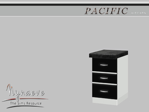 Sims 3 — Pacific Heights Counter End (left) by NynaeveDesign — Pacific Heights Kitchen - Counter End (left) Located in: