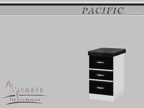 Sims 3 — Pacific Heights Counter End (right) by NynaeveDesign — Pacific Heights Kitchen - Counter End (right) Located in: