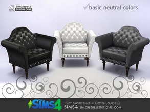 Sims 4 — Nothing to fear - Arm chair by SIMcredible! — by SIMcredibledesigns.com available at TSR __________________ * 3