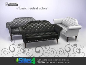Sims 4 — Nothing to fear - Loveseat by SIMcredible! — by SIMcredibledesigns.com available at TSR __________________ * 3