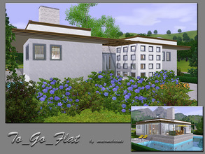Sims 3 — To_Go_Flat by matomibotaki — Bungalow architecture, funktional and elaborated. A one level house, stylish and