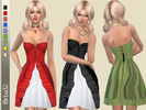 Sims 4 — Bho dress by Birba32 — Boho dress. With a corset and a skirt of the same color that leaves open the front to
