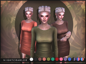 Sims 4 — Nightcrawler-Galactic Dress by Nightcrawler_Sims — NEW MESH TF/EF Dress comes in 14 colors Hand painted texture