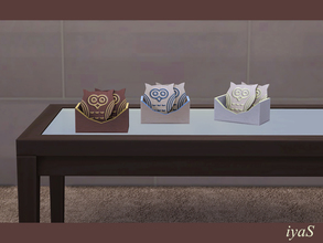 Sims 4 — Autumn Melody Owls in a Box by soloriya — Two little wooden owls in a box. Part of Autumn Melody set. 3 color