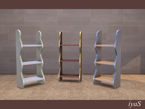 Sims 4 — Autumn Melody Storage by soloriya — Curved storage for your kids. Part of Autumn Melody set. 3 color variations.