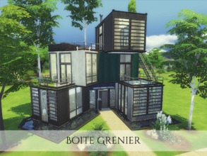 Sims 4 — Boite Grenier by MadabbSim — Welcome to Boite Grenier storage contours? yes! lots of them! stack them up and