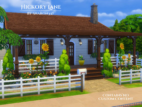 Sims 4 — Hickory Lane by sharon337 — Hickory Lane is a home built on a 30 x 20 lot in Newcrest on the Asphalt Abodes Lot.
