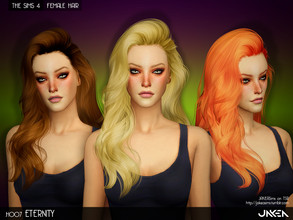 Sims 4 — JAKEA - H007 - ETERNITY (Female Hair) by JAKEASims — - Long wavy hairstyles for female - Teen through elder - 18