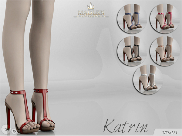 Sims 4 — Madlen Katrin Shoes by MJ95 — Sexy platform shoes. You cannot change the mesh, but feel free to recolour it as