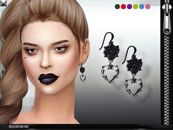 Sims 4 — MFS Stella Earrings by MissFortune — 100% Meshed by me - Standalone - HQ Mod Compatible - Custom thumbnail - 6