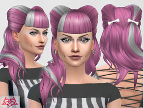 Sims 4 — Psychobilly Hair no alpha by Colores_Urbanos — Psychobilly inspiration new meshes made by me from Paraguay with