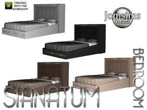 Sims 4 — sianatum bed by jomsims — sianatum bed double