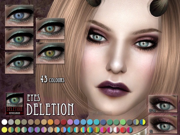 Sims 4 — Deletion Eyes by RemusSirion — Deletion eyes for The Sims 4 :) update 2023-03-19: enabled for infants The