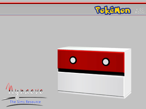Sims 3 — Pokemon Sideboard by NynaeveDesign — Pokemon Bedroom - Pokemon Sideboard Located in: Surfaces - Miscellaneous